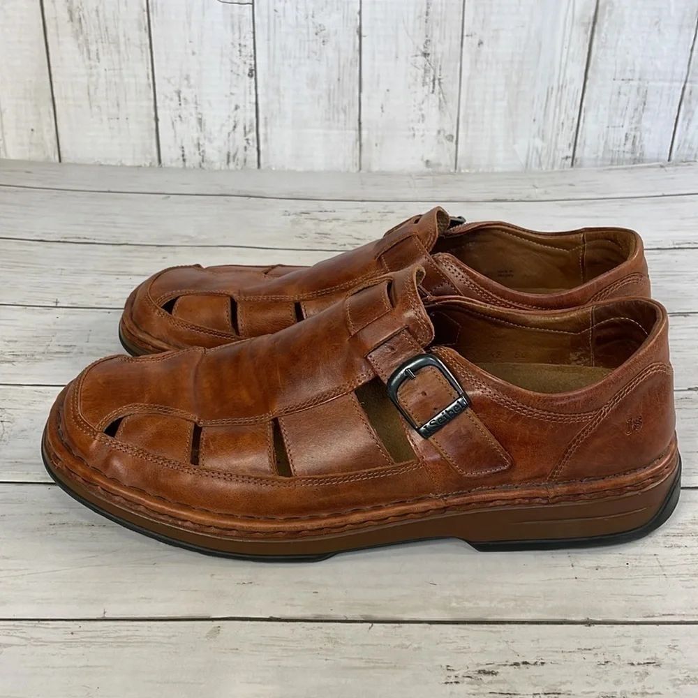 Josef Seibel Whiskey Brown Fisherman Sandals display picture 3